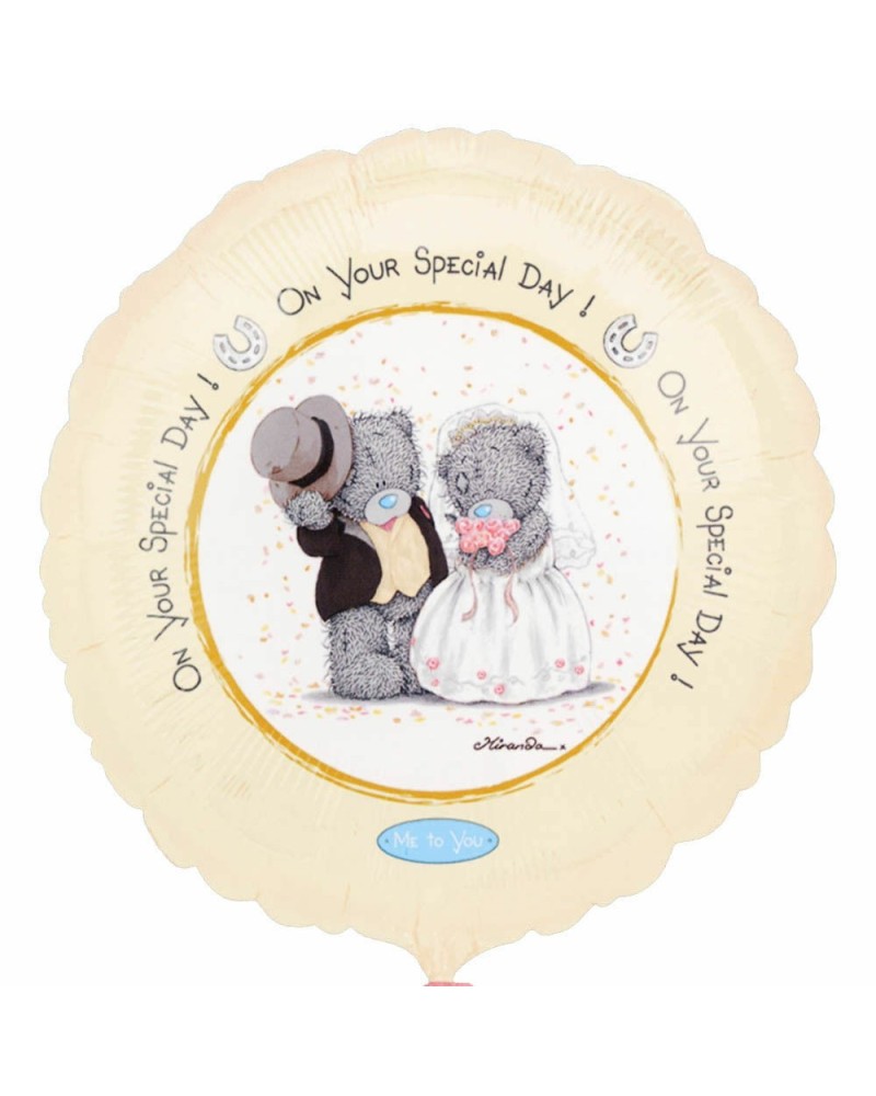 Me to you wedding ballon mylar 45 cm à plat