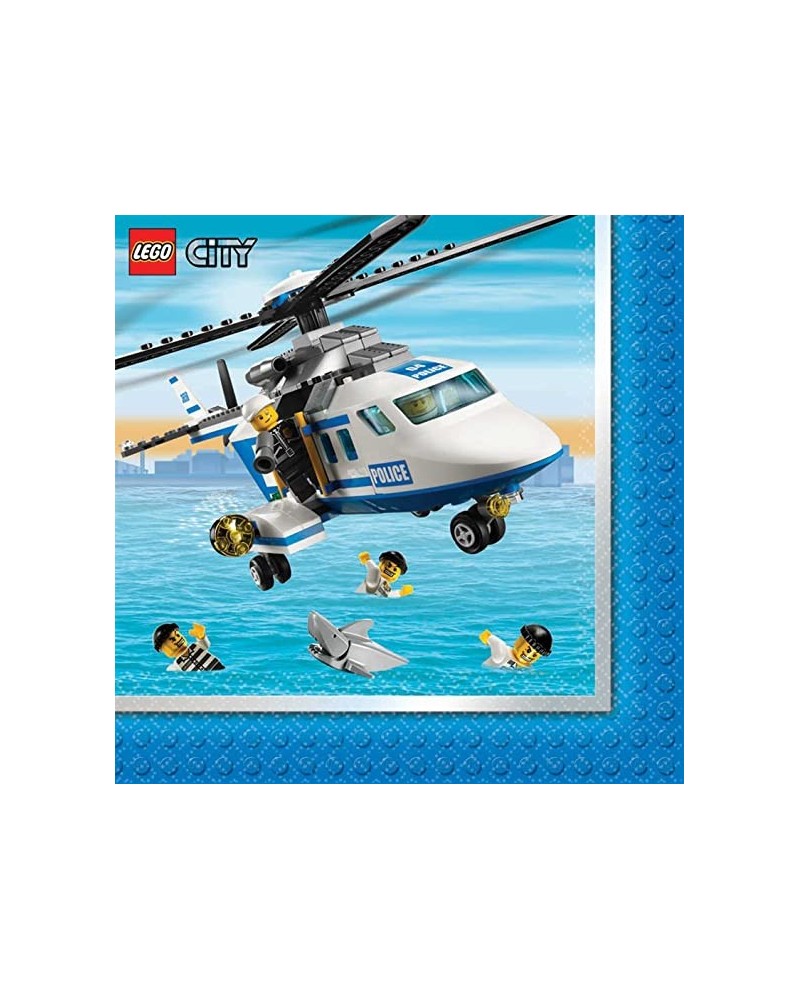 16 serviettes Lego City 33cm