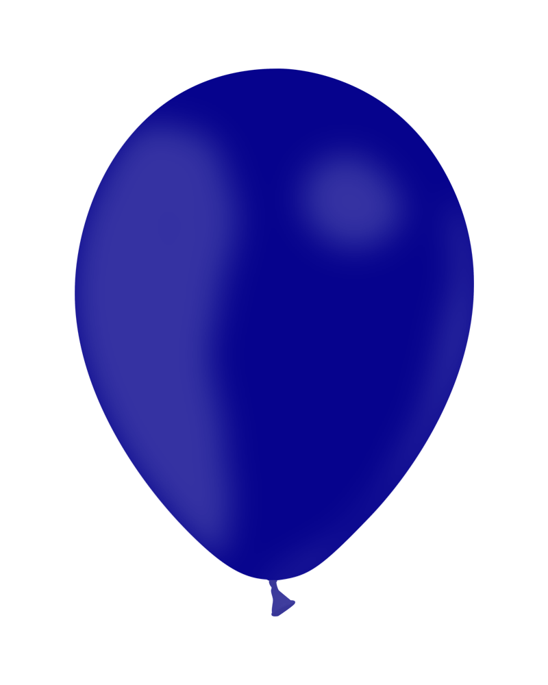 100 ballons bleu marine standard 28 cm