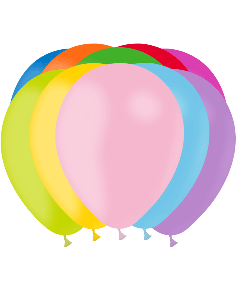 100 ballons Multicolor standard 28 cm