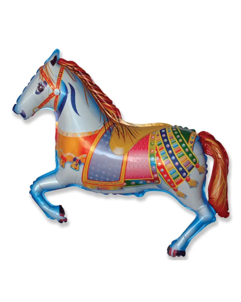 Cheval de manège forme longueur 70 cm