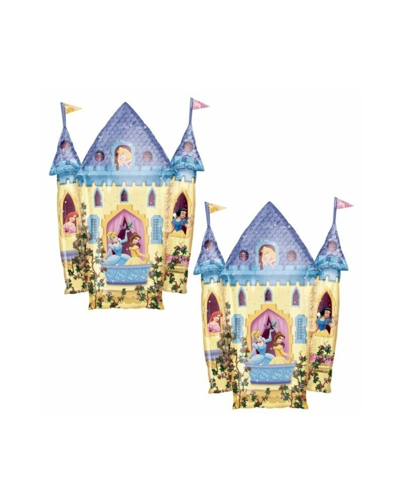 chateau princesses ballon métal forme 66*89 cm
