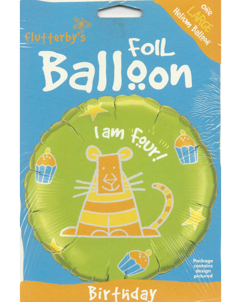 ° Tigre i am four qualatex 45 cm