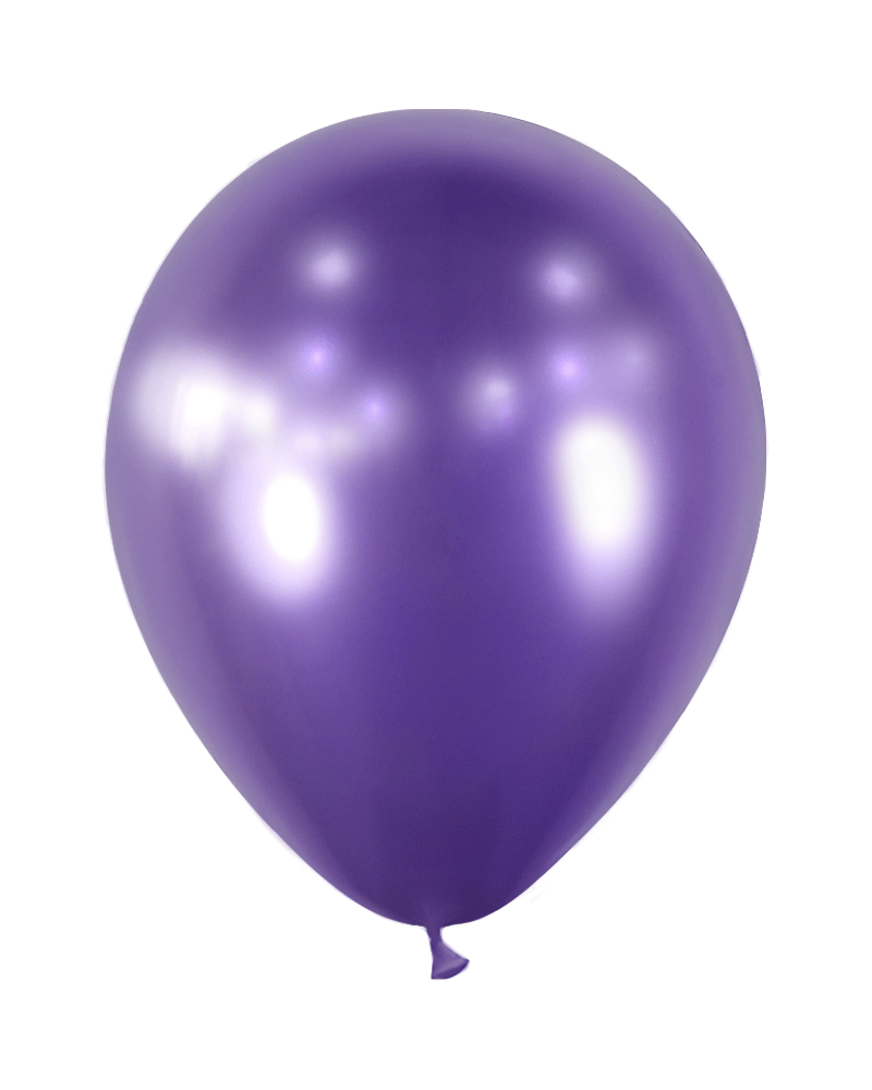 25 ballons violet brillant 13cm852981 BALLOONIA 14 cm Ø BALLOONIA métal & brillant