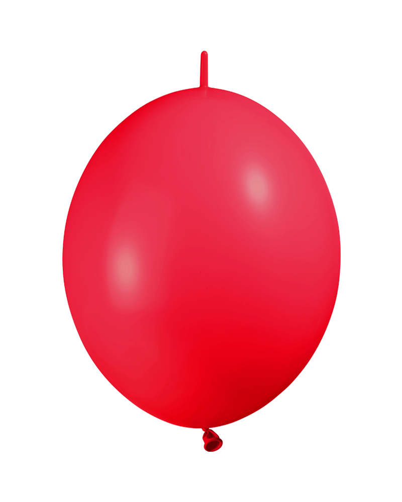 100 ballons double attache 30 cm opaque rouge
