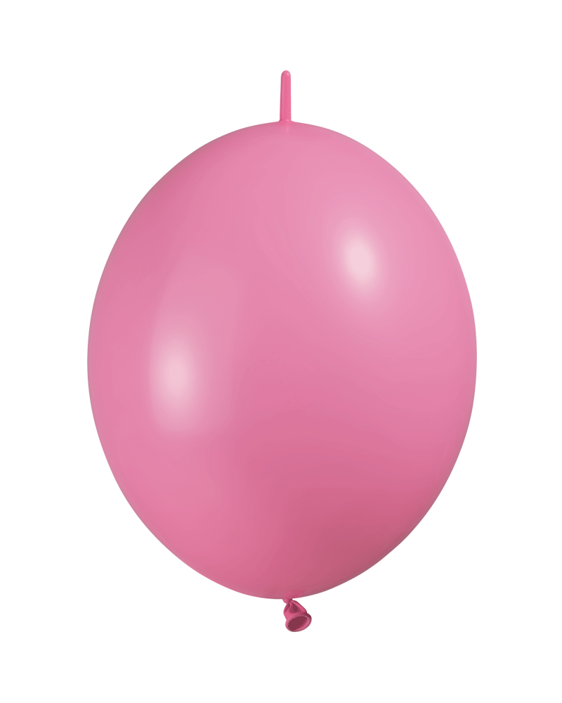 25 ballons double attache 15cm opaque rose