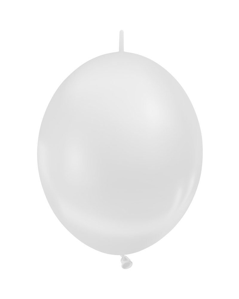 25 ballons double attache 15cm opaque transparent