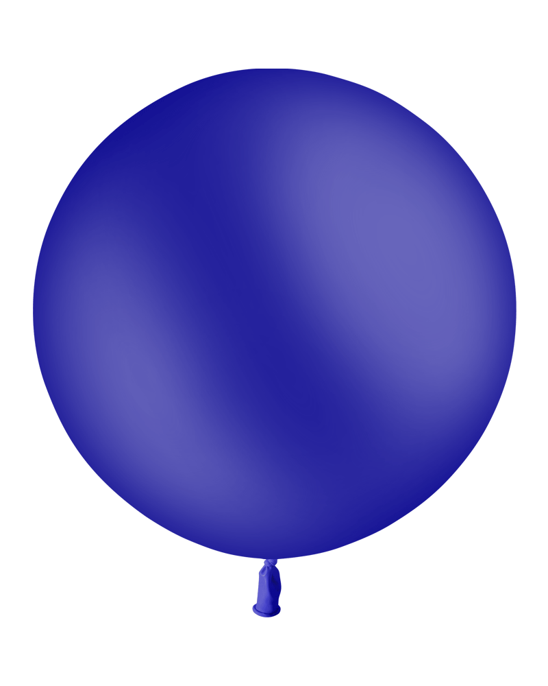 1 ballon bleu marine standard 60 cm