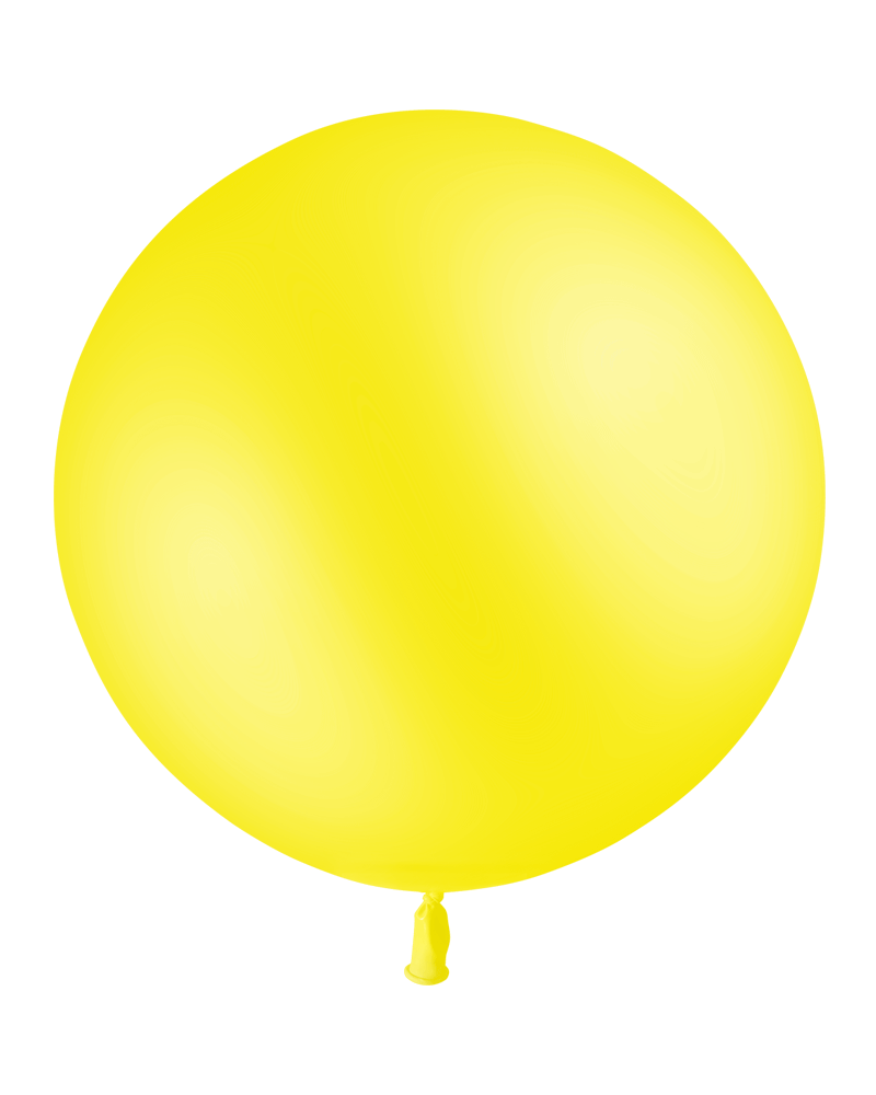 1 ballon jaune citron standard 60 cm