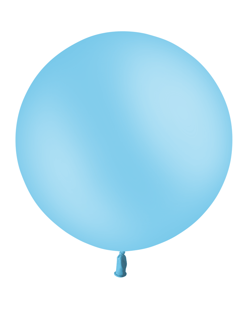 1 ballon bleu ciel standard 90 cm