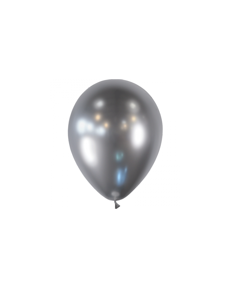 10 ballons Argent brillant 30 cm