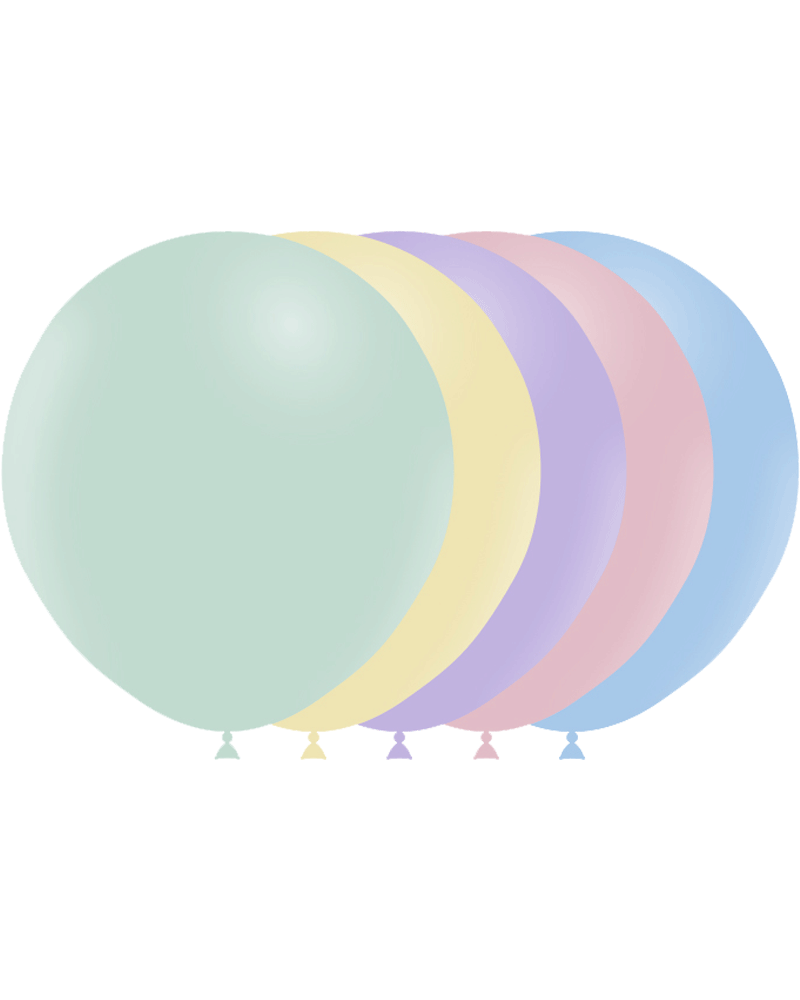 25 ballons Multicolore Pastel Matte 45 cmbnia BALLOONIA 45 cm Ø BALLOONIA