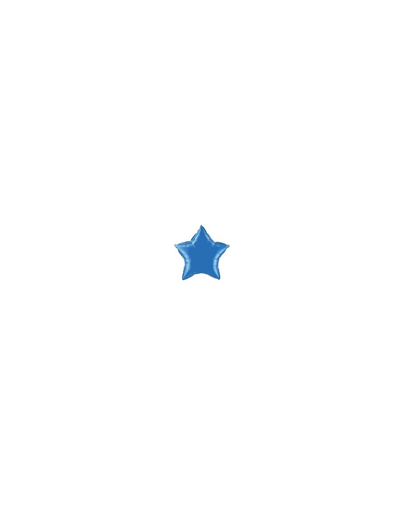 Etoile mylar bleu saphir 10 cm d'envergure