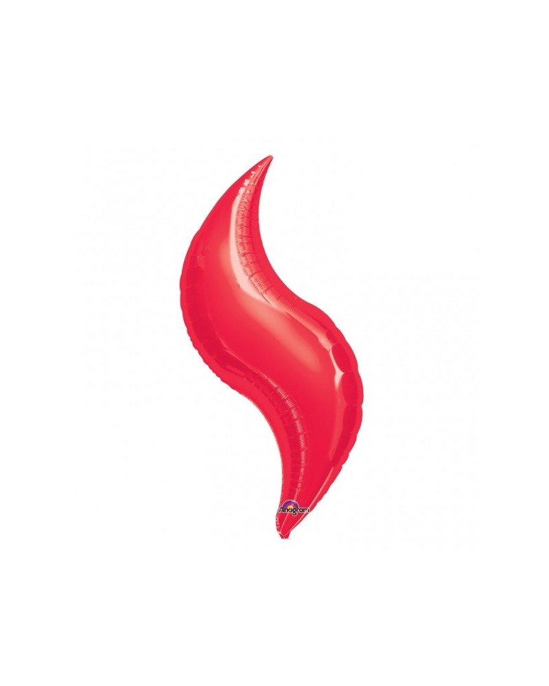 Curve ballons mylar  rouge 107 CM