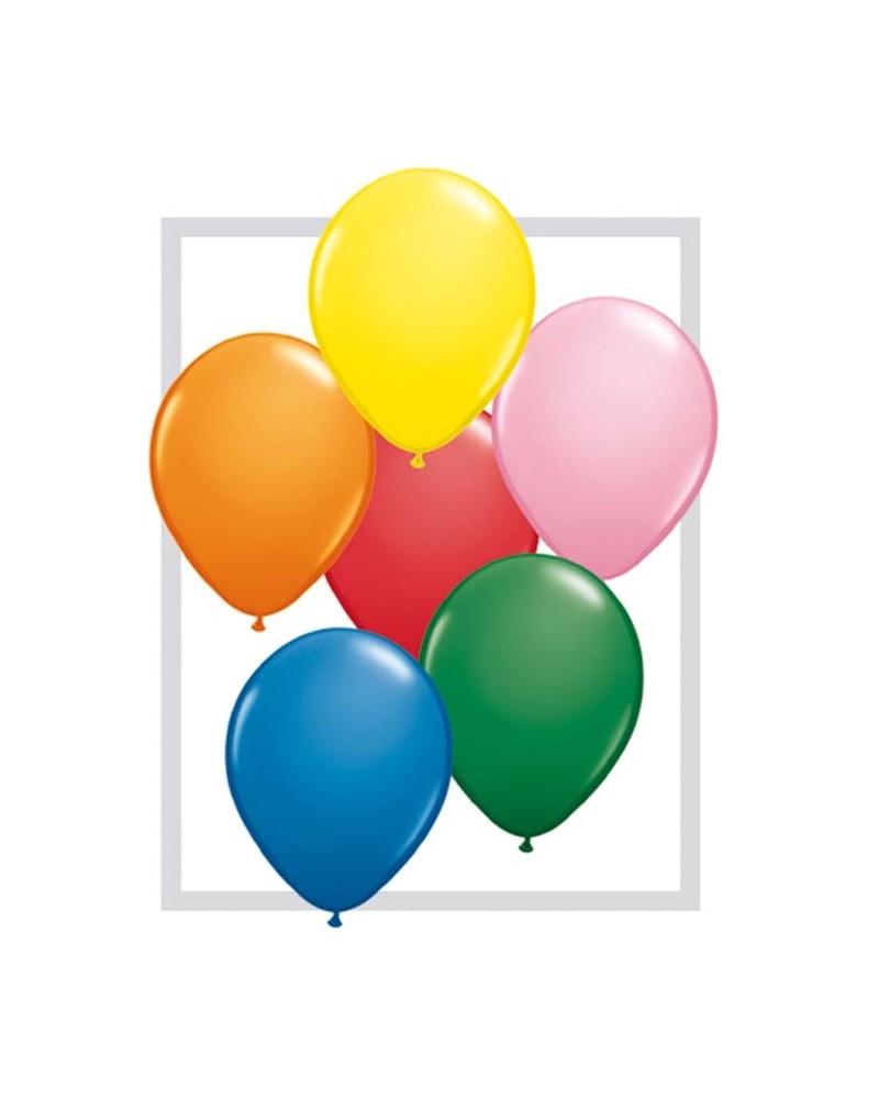 25 ballons qualatex 28 cm opaque assortis FESTIVE