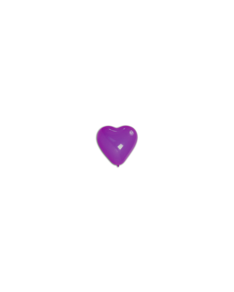 ballons baudruche coeur VIOLET 12 cm de diamètre