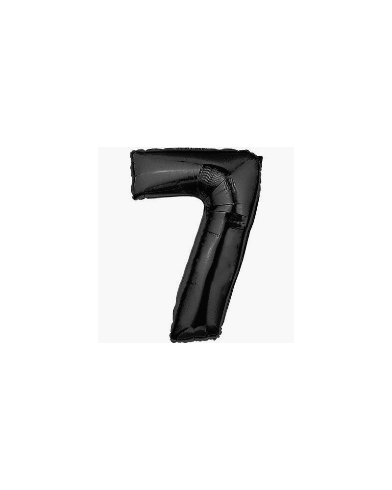 Chiffre md métal mylar 7 NOIR  