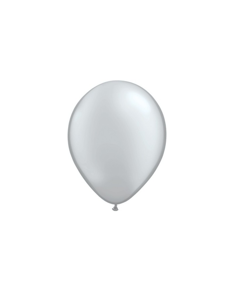qualatex 28 cm argent poche de 100