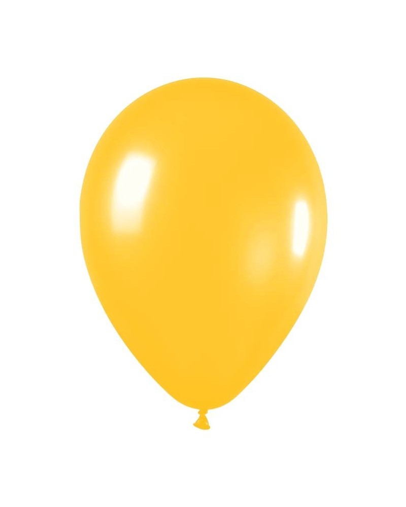 JAUNE OR ballons standard à la couleur opaque 30 cm diamètre