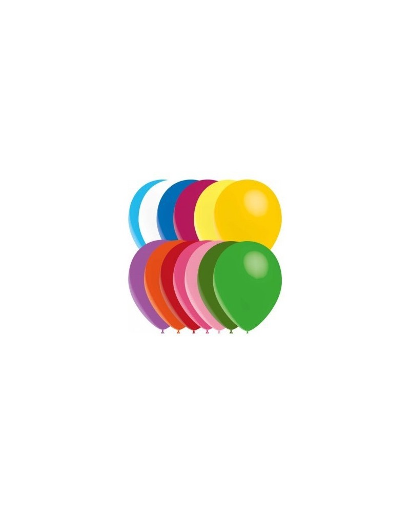 100 ballons multicolor standard 14 cm