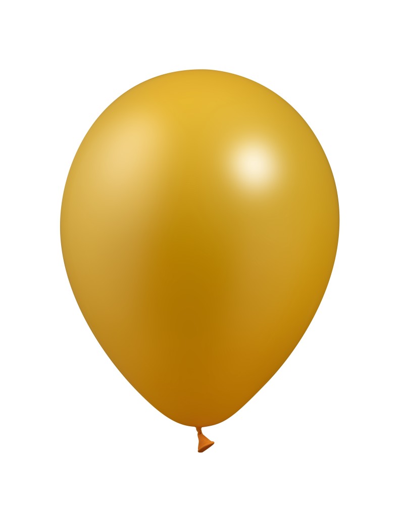 100 ballons or métal 26 cm