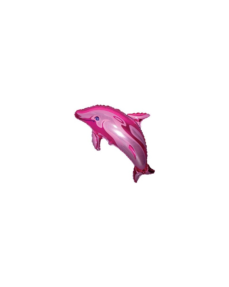 ° mini dauphin rose pour gonflage à l'air avec tige