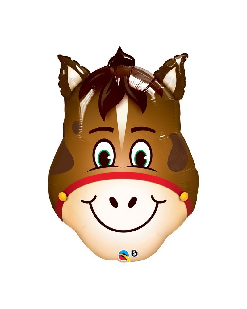 Tête de cheval 36 cm ballon mylar non gonflé